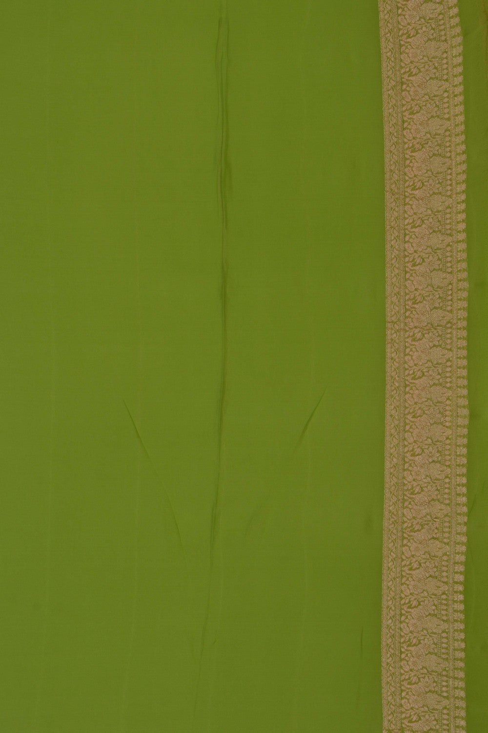 Image of Banarasi Georgette Vibrant Green Saree